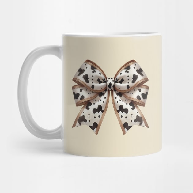 Farm Girl Cow Print Bow by Teresa's Store 1